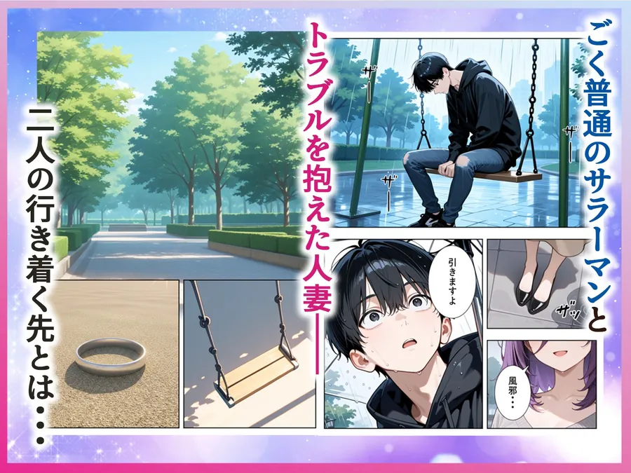 【無料エロ漫画・同人】雨の日に出会った人妻とイチャらぶSEXするまで-9枚目