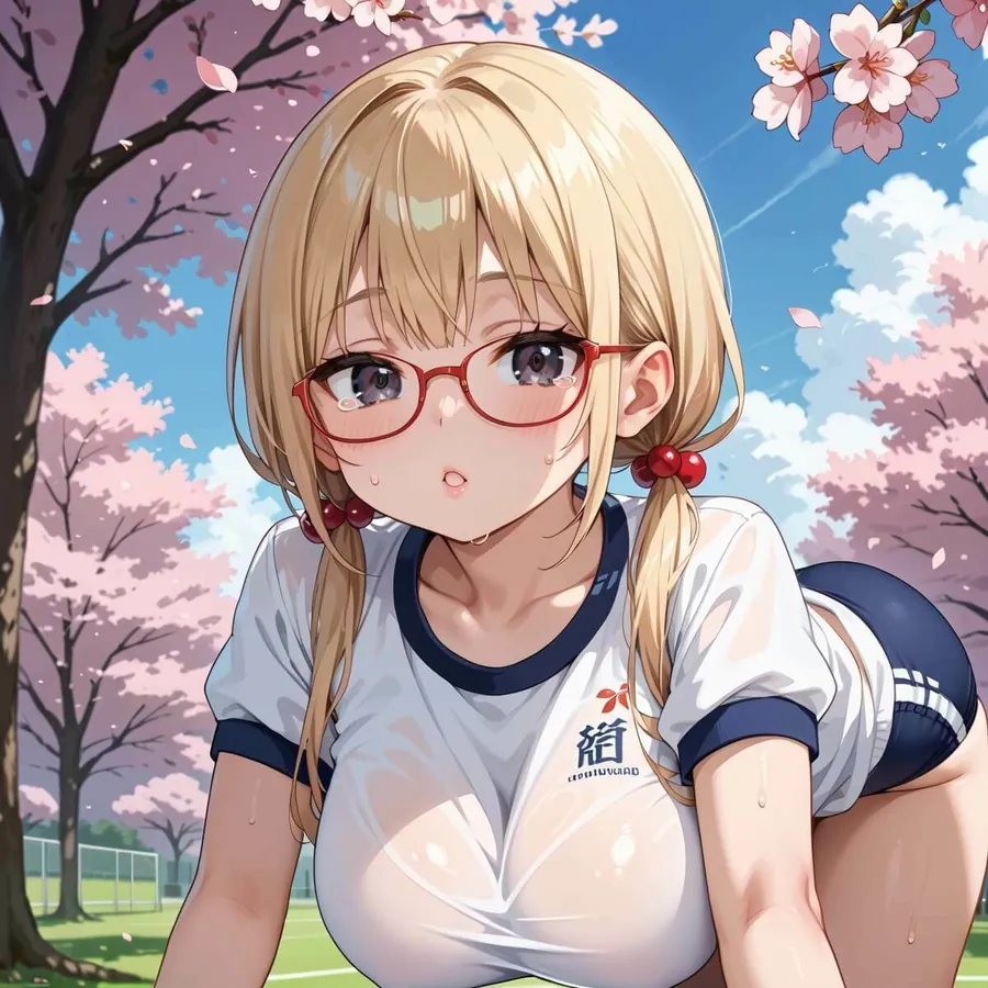 【無料エロ漫画・同人】桜舞うグランドでブルマ少女でエッチ！4たっぷり200枚★-2枚目