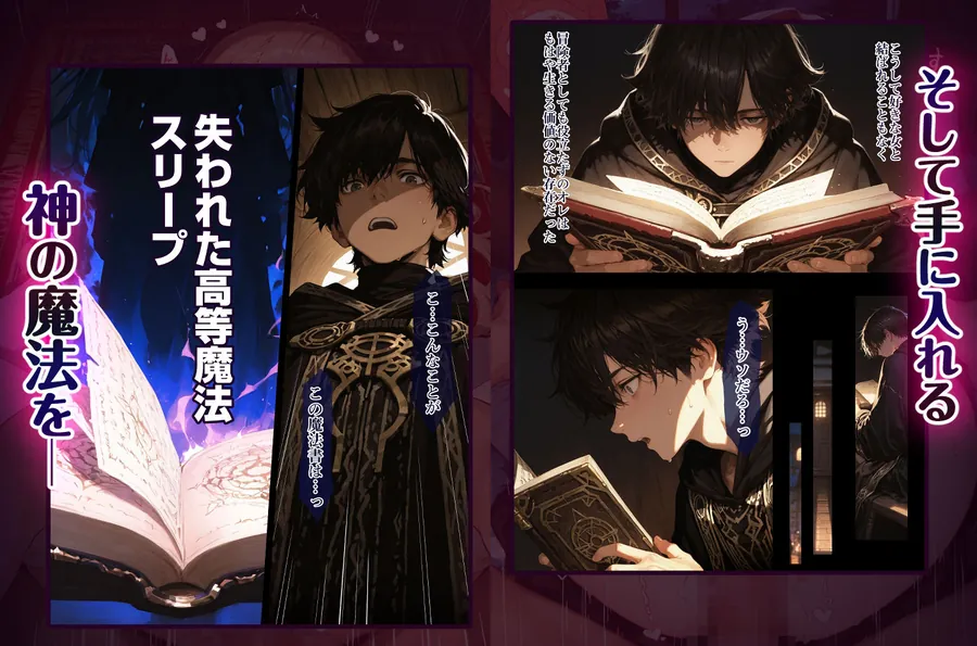 【無料エロ漫画・同人】幼馴染冒険者パーティーのお荷物魔法使いオレ 失われた高等魔法スリープを覚えて皆にようやく恩返し！と思ったけど性欲を抑えきれずパーティーメンバーの眠姦孕ませレ◯プに使ってしまう-6枚目