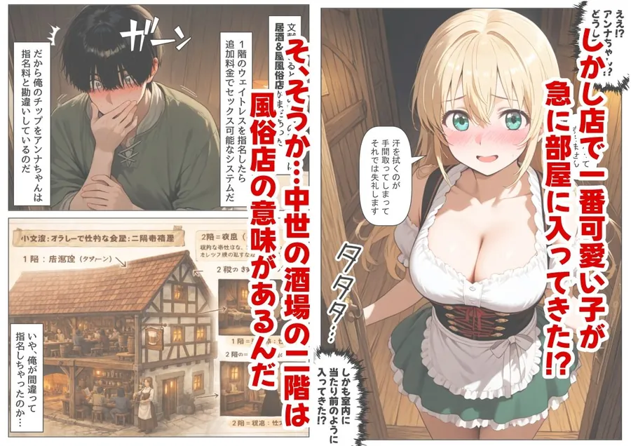 【無料エロ漫画・同人】中世ヨーロッパに俺が転移したら、エロすぎた史実の話 その1-3枚目