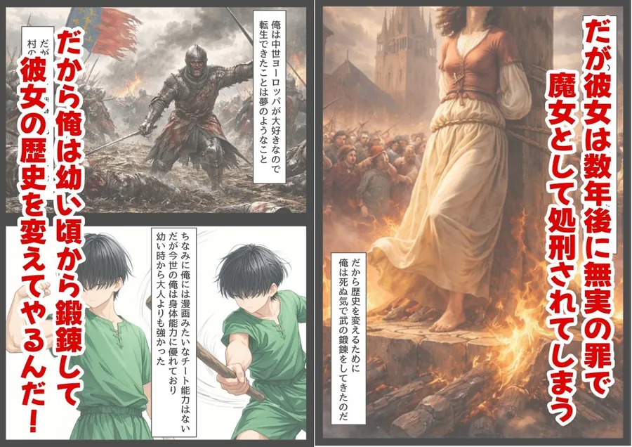 【無料エロ漫画・同人】ジャンヌダル●の幼馴染に転生した俺は、彼女の悲惨な歴史を変える！！-1枚目