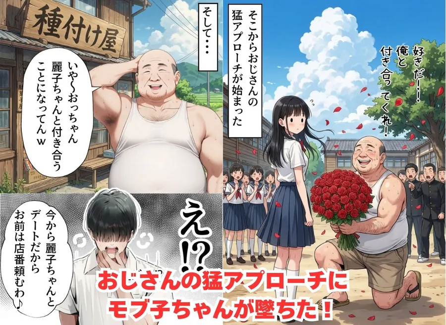 【無料エロ漫画・同人】【僕のNTR夏休み】あの日見た種付けプレスを僕はまだ忘れられない6巻モブ顔編-3枚目