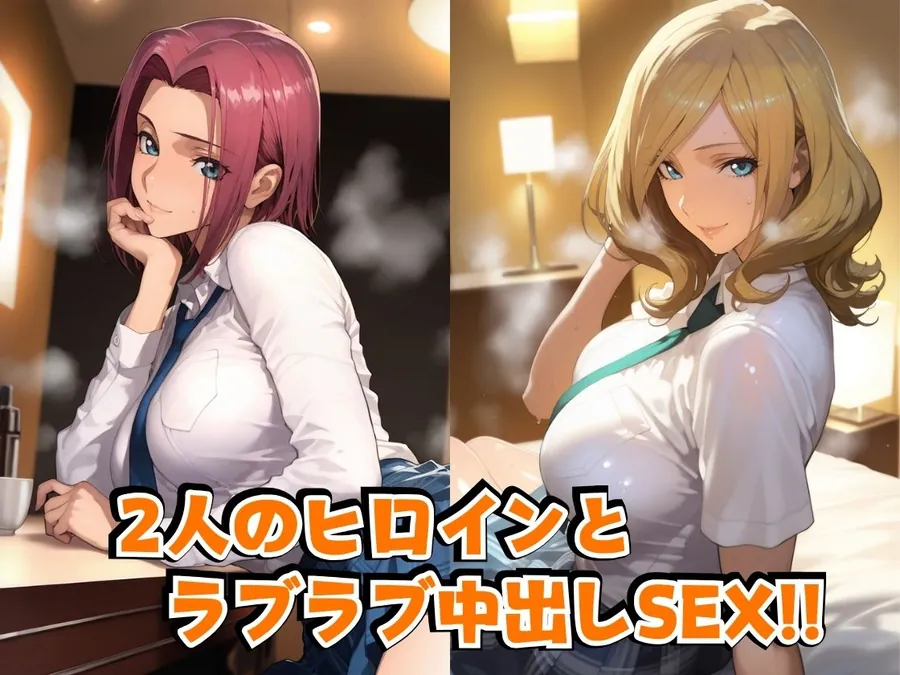 【無料エロ漫画・同人】カ○ン＆ミ○イinホテル-1枚目