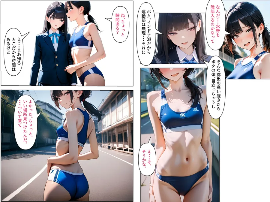 【無料エロ漫画・同人】女装男子のJKハーレム生活3-1枚目