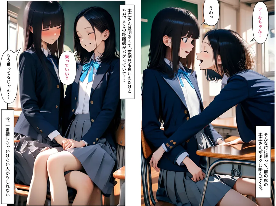 【無料エロ漫画・同人】女装男子のJKハーレム生活3-5枚目