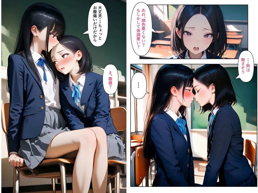 【無料エロ漫画・同人】女装男子のJKハーレム生活3-6枚目