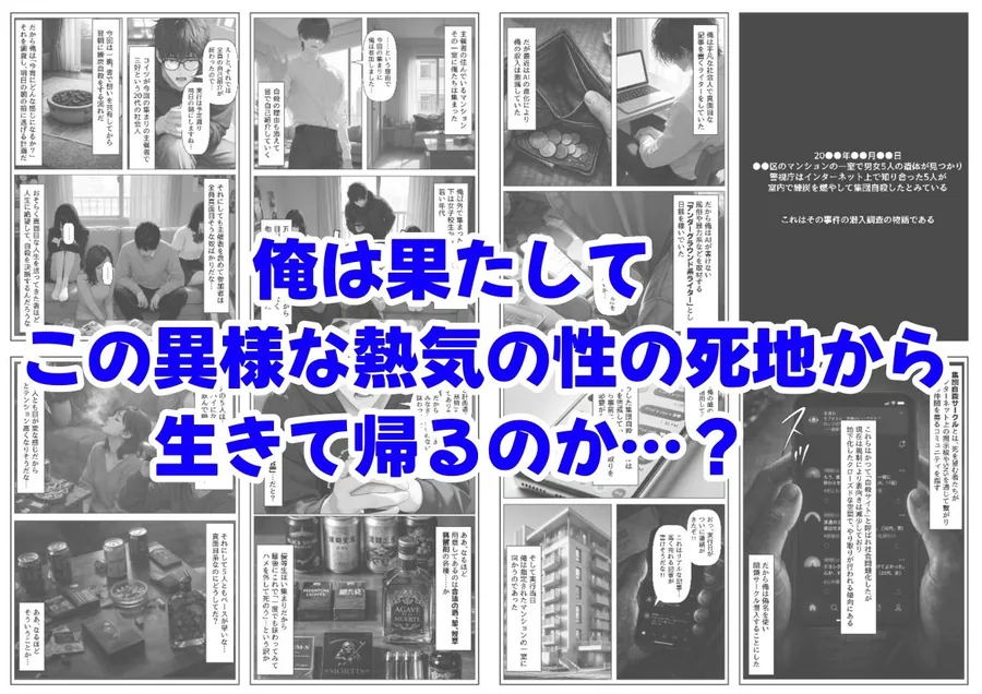 【無料エロ漫画・同人】実録！  集団自●に俺は潜入取材する-6枚目