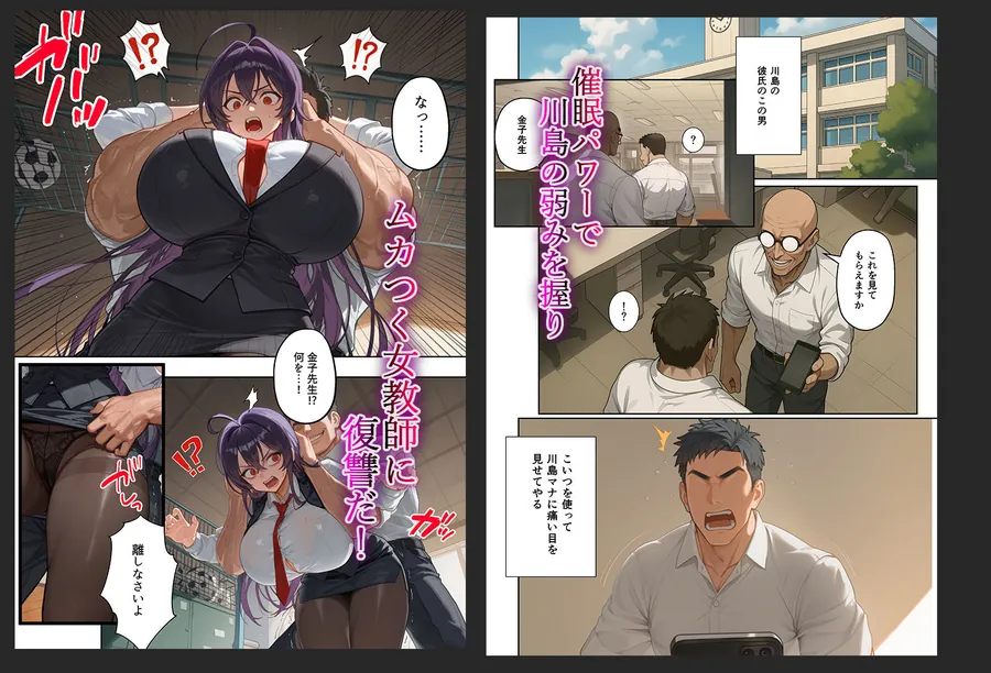 【無料エロ漫画・同人】ムカつく女教師を強●妊娠！催◯リベンジ！＃2-3枚目