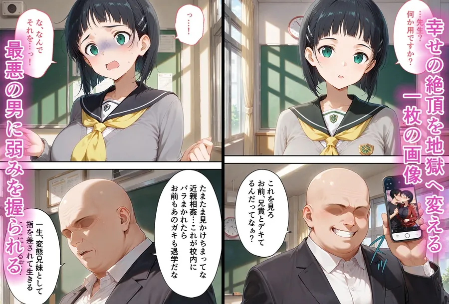 【無料エロ漫画・同人】弱みを握られた俺の彼女が寝取られ堕ちるまで 直葉編-1枚目