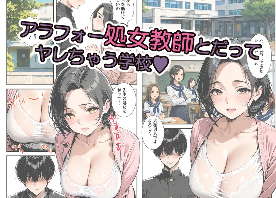 【無料エロ漫画・同人】転校した学校は貞操逆転の学校だった-4枚目