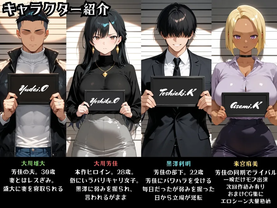 【無料エロ漫画・同人】【完堕ち編】パワハラ人妻上司 復讐NTR調教 〜弱みを握られて言いなりに〜-0枚目