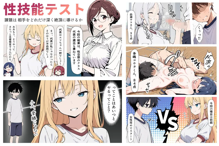 【無料エロ漫画・同人】陰キャ転校生はセックス最強 - 仕組まれた性交祭編 --1枚目