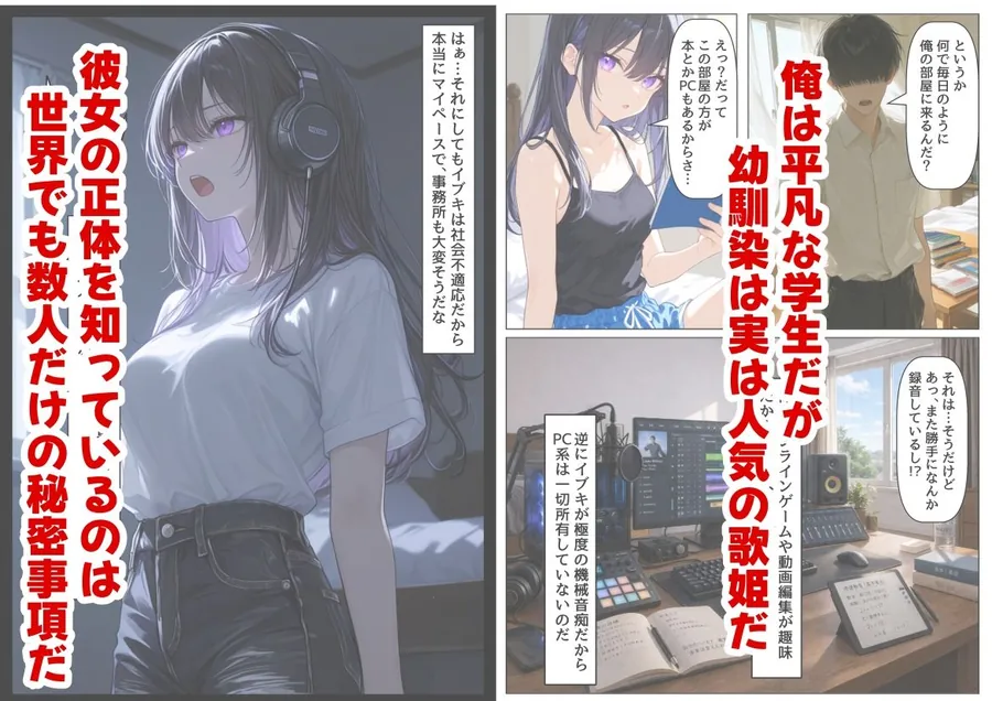 【無料エロ漫画・同人】俺の幼馴染は、実は世界的な歌姫だった件-0枚目