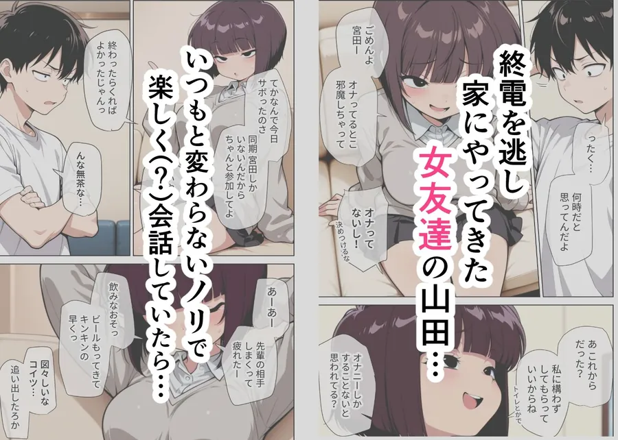 【無料エロ漫画・同人】女友達とのHが一番興奮する説-1枚目
