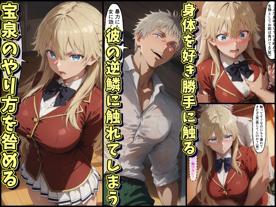 【無料エロ漫画・同人】宝泉の暴力に屈するよう実ヒロイン達  宝泉に犯●れる七瀬翼篇  軽井沢恵  堀北鈴音  ようこそ実力至上主義の教室へ-1枚目