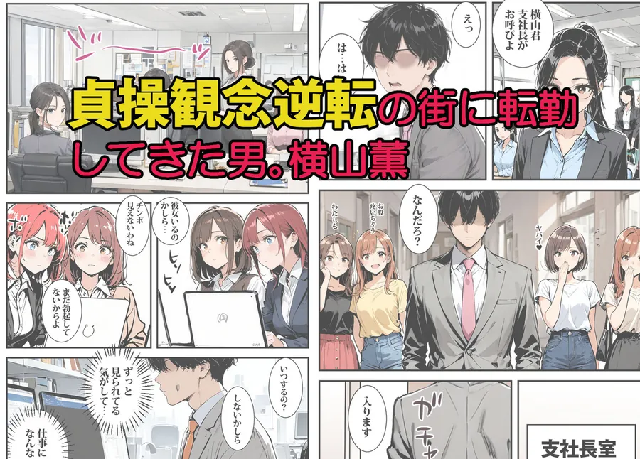 【無料エロ漫画・同人】転勤した街は貞操観念逆転の街だった2-0枚目