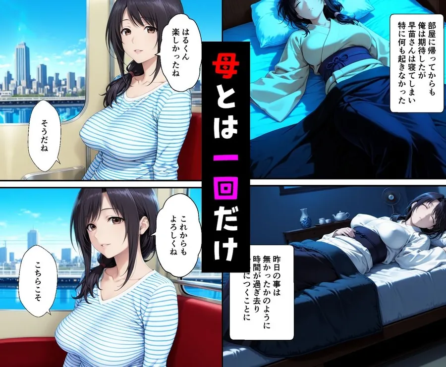 【無料エロ漫画・同人】父親の再婚で出来た新しい母と二人で旅行した話と父と新たな娘の話-5枚目