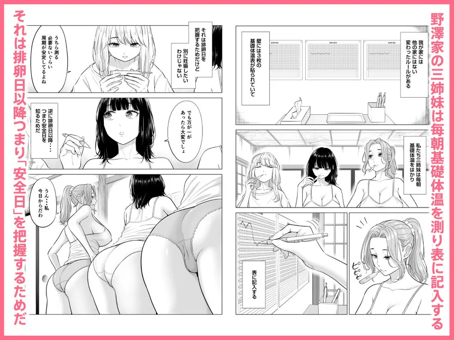 【無料エロ漫画・同人】お義父さんの性欲処理は私たち三姉妹のもちまわりっ-1枚目