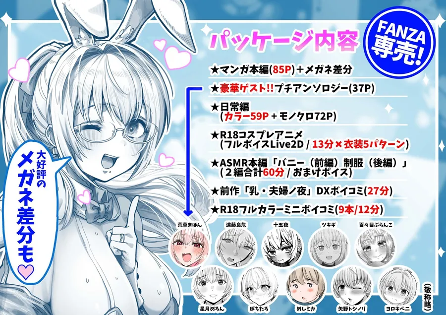 【無料エロ漫画・同人】夫婦ノ夜 汁だく編 〜お茶目な奥さんとコスプレぶっかけ祭〜-0枚目