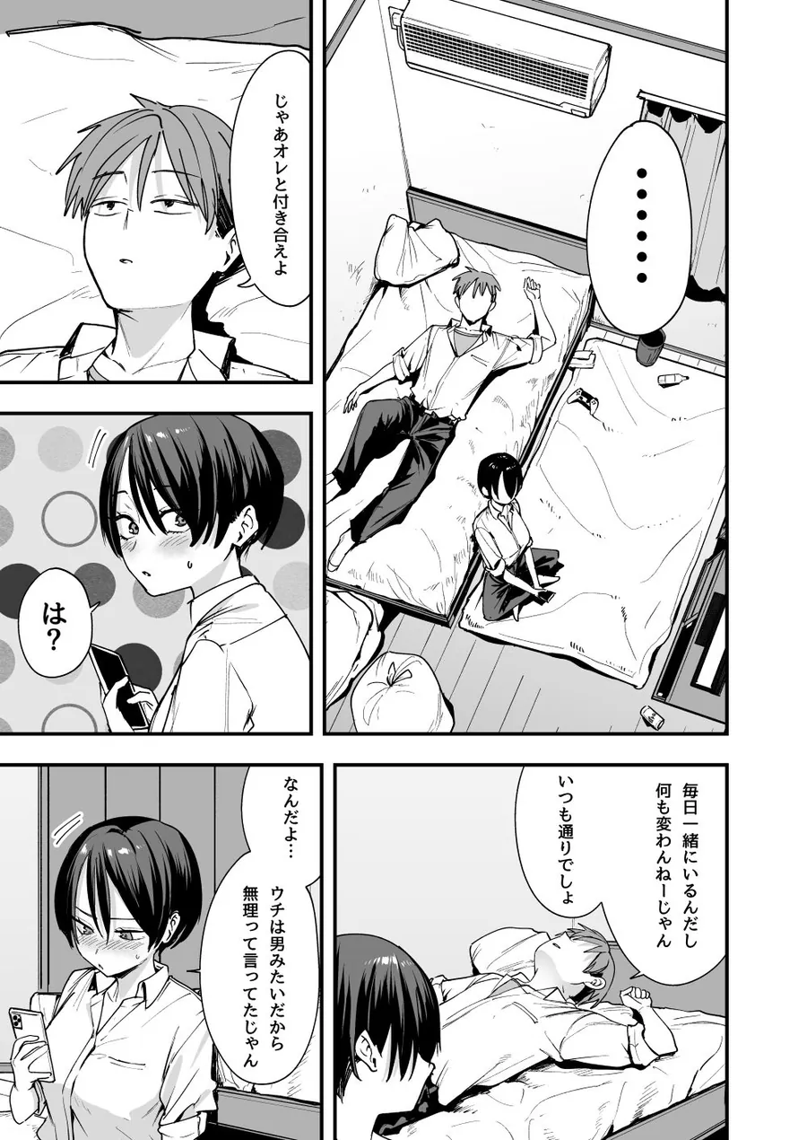 【無料エロ漫画・同人】ボーイッシュ幼なじみと付き合った日にセックスするだけ-4枚目