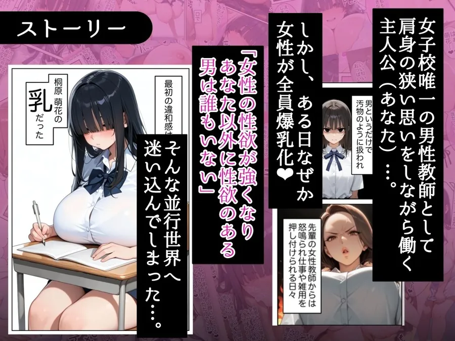 【無料エロ漫画・同人】俺しか勃起できない世界  〜Kカップ爆乳陰キャ教え子生オナホ化計画〜-1枚目