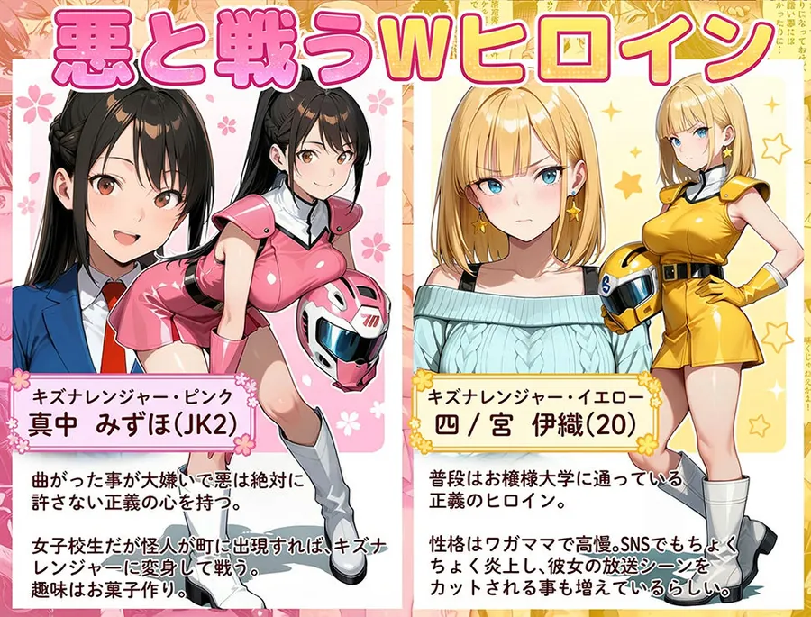 【無料エロ漫画・同人】正義の戦隊ヒロイン！無限ハードSEXで戦えないほど快楽依存に調教され悪の組織に完堕ちする！・後編-2枚目