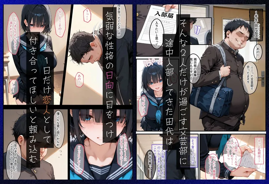 【無料エロ漫画・同人】気弱な幼馴染は簡単に寝取られる-1枚目