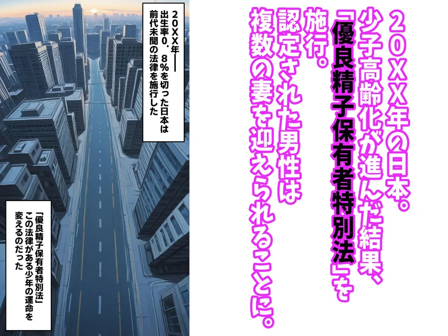 【無料エロ漫画・同人】陰キャの俺がSSSランク優良精子保有者に選ばれたのでハーレム王になる話 〜いじめられっ子逆転劇〜-0枚目