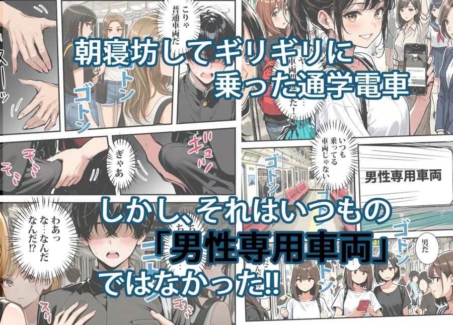 【無料エロ漫画・同人】転校した学校は貞操逆転の学校だった3-0枚目
