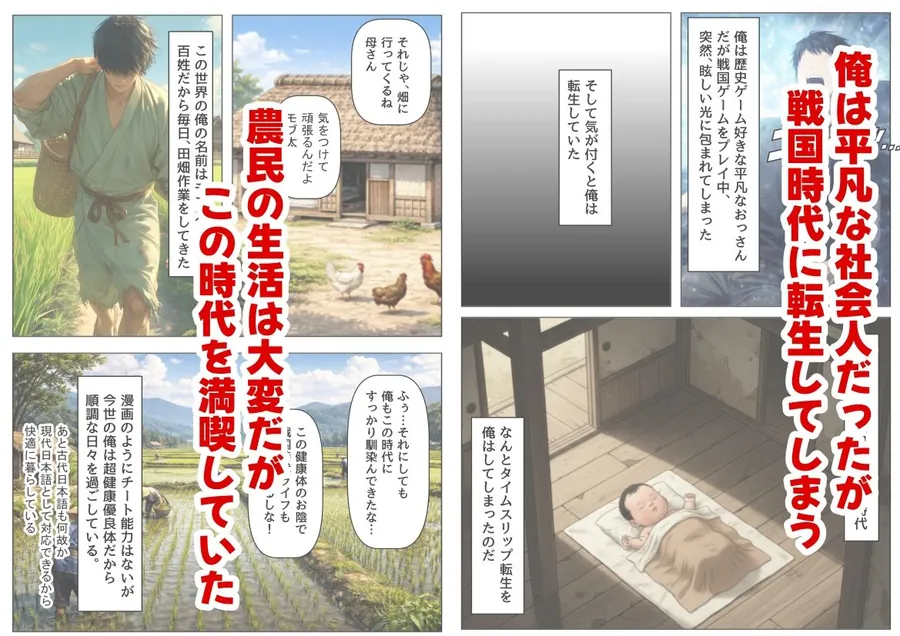 【無料エロ漫画・同人】戦国時代の農村に俺が転生したら、神事が乱交だった件-0枚目