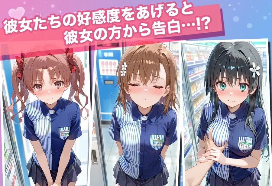 【無料エロ漫画・同人】透視カメラ〜コンビニの秘密〜 美琴・黒子・佐天編-4枚目
