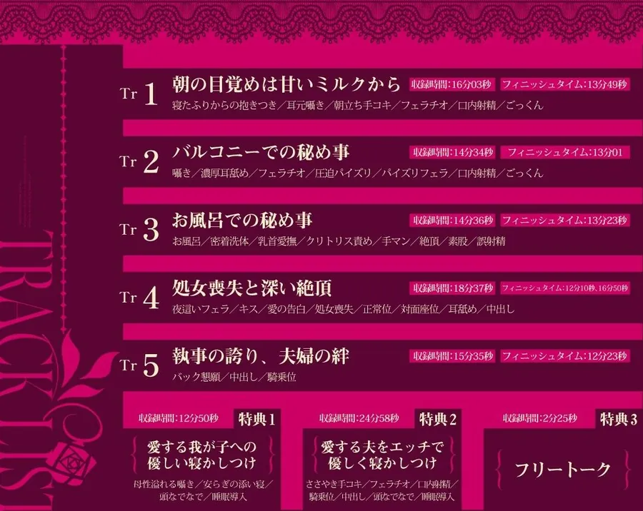 【無料エロ漫画・同人】【男性受け】小悪魔お嬢様は中年執事で遊びたい〜いずれ夫婦になる二人のエッチな恋物語〜【約2時間/バイノーラル】-2枚目