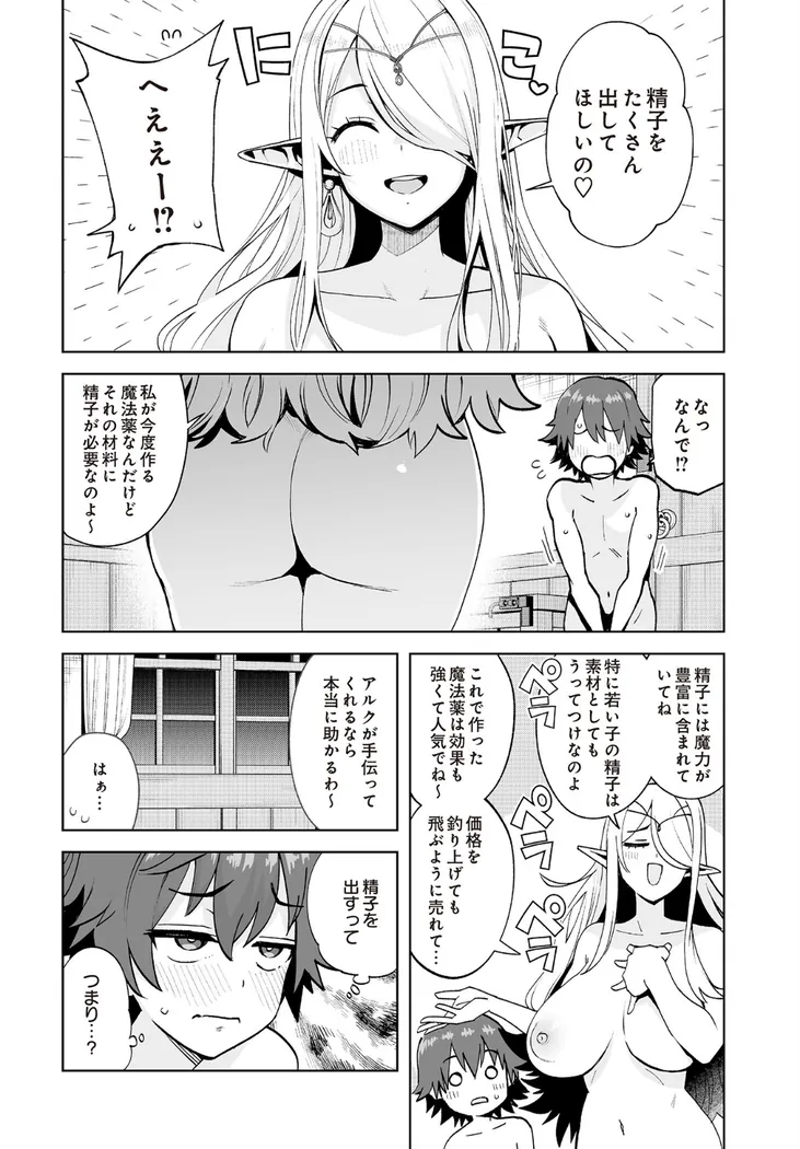 【無料エロ漫画・同人】異世界の暮らしとセイ活〜記憶を失ったボクはエルフに拾われて〜-4枚目