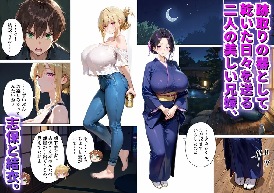 【無料エロ漫画・同人】種付けの代役 〜期待外れの末っ子が、二人の兄嫁に托卵を強要されるまで〜-0枚目