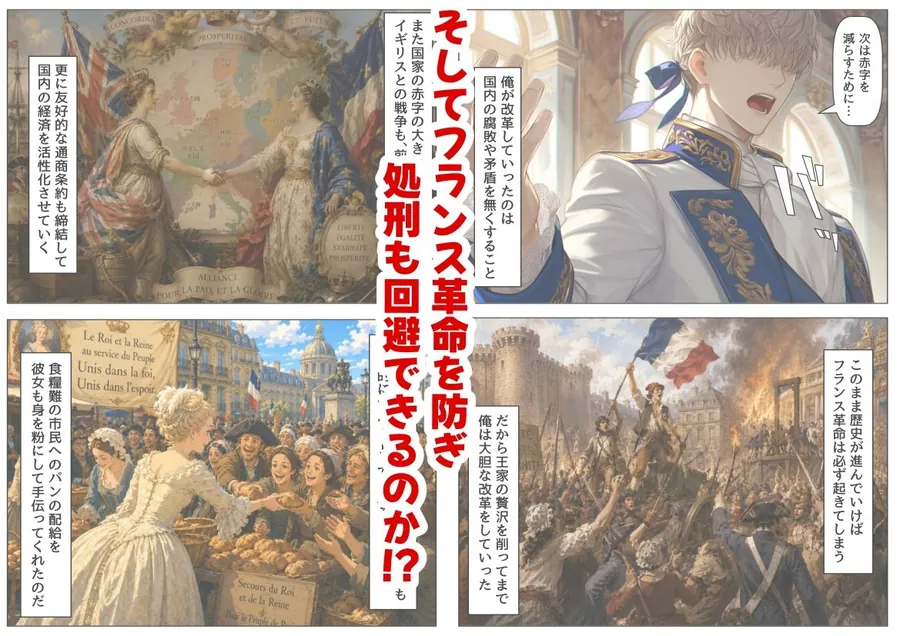 【無料エロ漫画・同人】マリーアントワネットの夫に転生した俺は、ギロチン処刑を回避したい件-6枚目