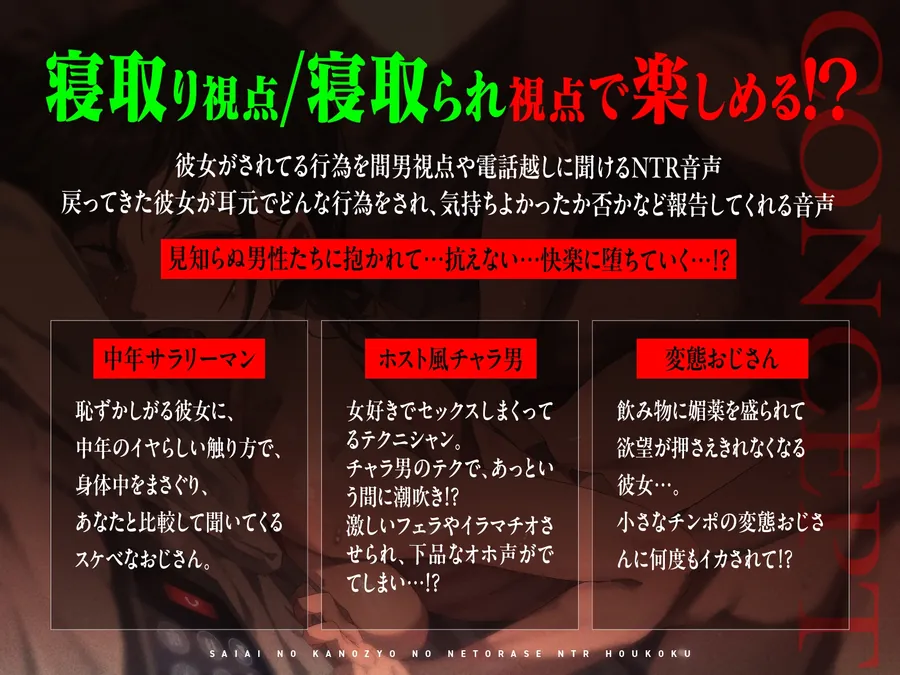 【無料エロ漫画・同人】【NTR歪んだ性癖】最愛の彼女の寝取らせ報告～「いいの?挿れられちゃうよ…」見知らぬ男に抱かれる彼女の喘ぎ声を聞きながら…【電話越し&後日報告】-0枚目