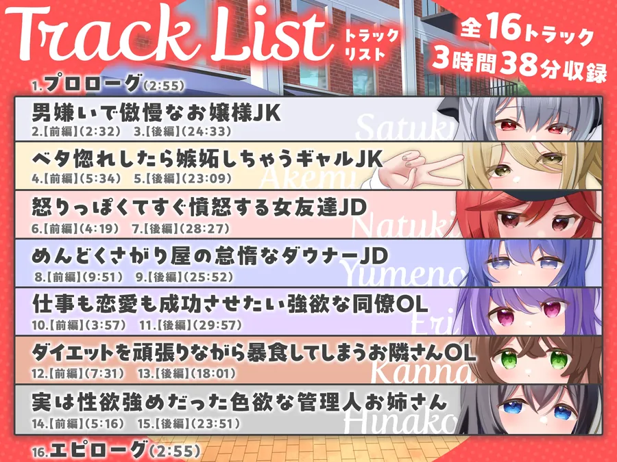【無料エロ漫画・同人】【7周年記念作品/7人オムニバス作品/3時間越え】縁結び荘へようこそ-アパートに住む7人の住人と甘々エッチする話【バイノーラル】-2枚目