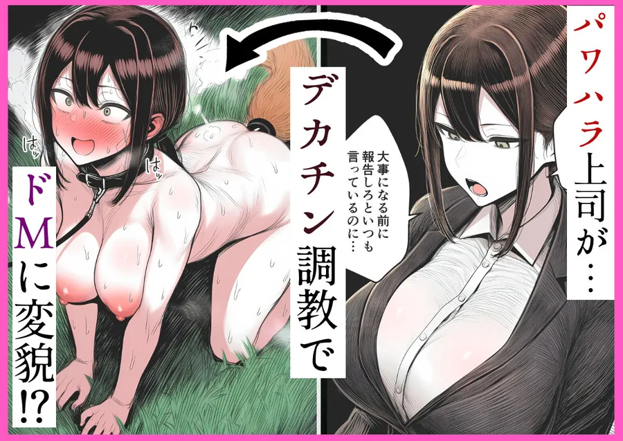 【無料エロ漫画・同人】【人妻上司NTR】パワハラ上司がデカチン部下にドM調教されて肉便器化して寝取られる話-0枚目