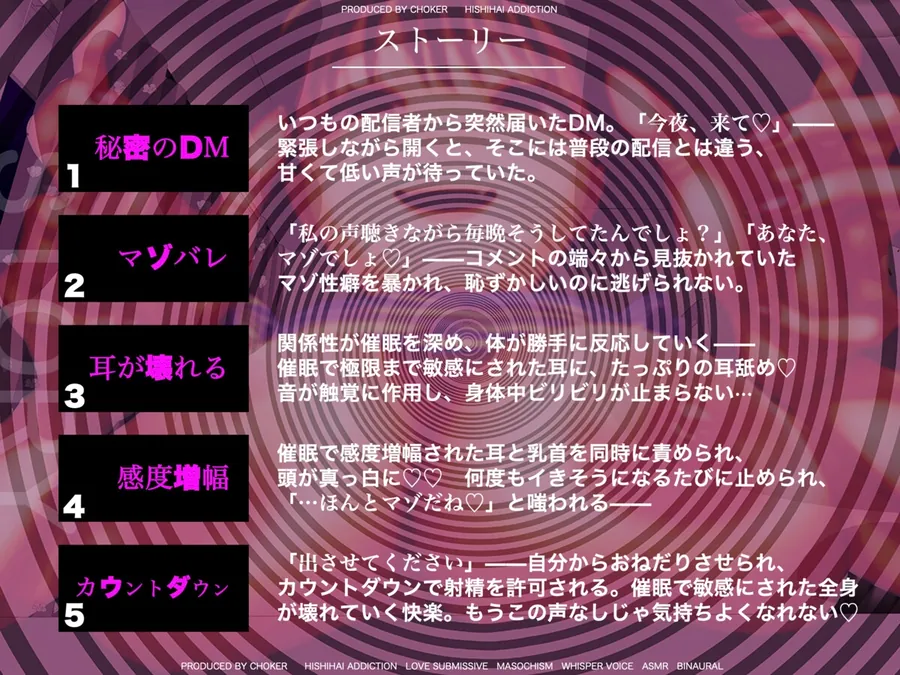 【無料エロ漫画・同人】【催○音声】小悪魔ASMR配信者の耳感度増幅マゾトランス調教～秘密の限定配信～-2枚目