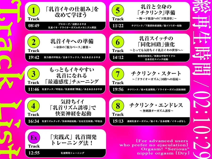 【無料エロ漫画・同人】【ドライ】絶頂！「本気の」乳首オーガズム〜乳首弄りが気持ちよすぎて痙攣イキが止まらなくなる〜【射精なし上級者向け】-9枚目