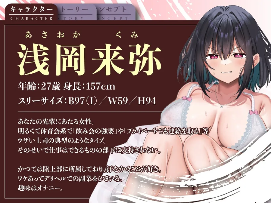 【無料エロ漫画・同人】【期間限定99円】嫌いな女上司がデリヘル嬢!?ウザ絡みする体育会系OLとの公私混同SEX<KU100>-1枚目