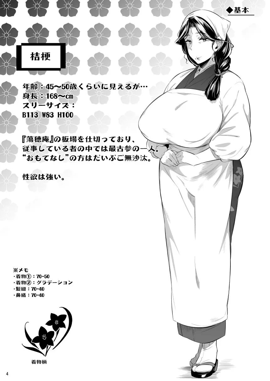 【無料エロ漫画・同人】おしながき〜桔梗〜-1枚目