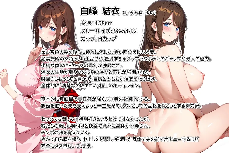 【無料エロ漫画・同人】経営難の温泉旅館を守るため…爆乳人妻女将が客たちに種付けられて妊娠メス堕ち！-9枚目