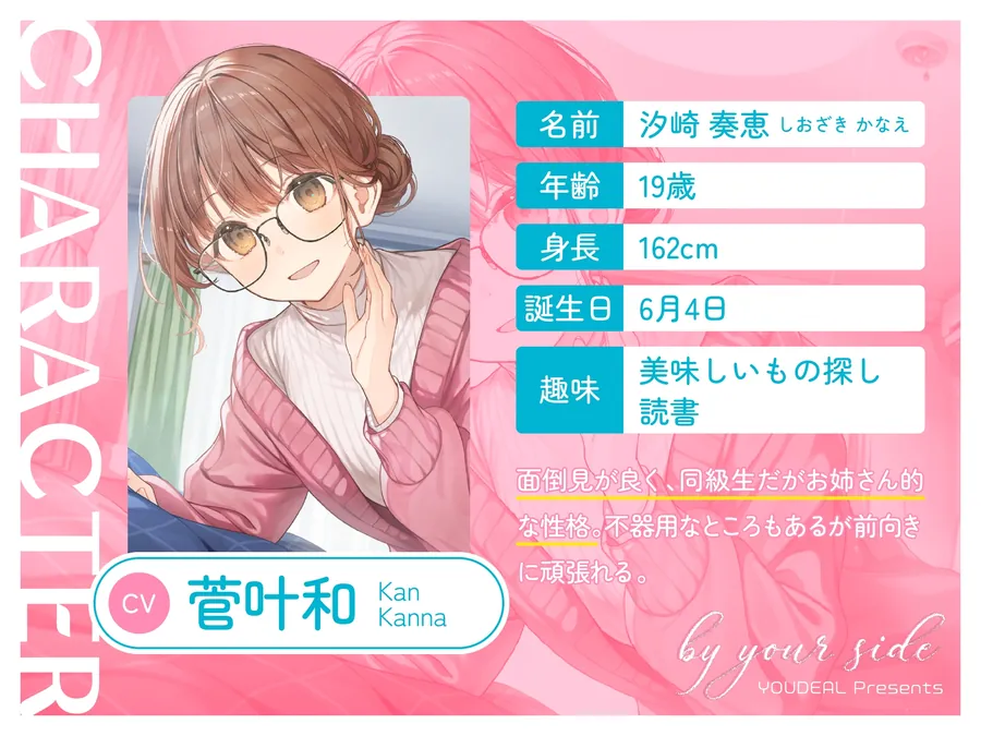 【無料エロ漫画・同人】by your side 〜頑張り彼女の1日お世話時間〜【CV:菅叶和】-0枚目