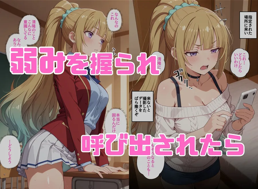 【無料エロ漫画・同人】寝取られ女子 弱みをネタに支配された 軽〇沢恵-1枚目