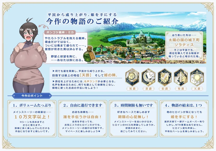 【無料エロ漫画・同人】リスタリア - 階級・領地・女。すべてを掴む成り上がりストーリー --4枚目