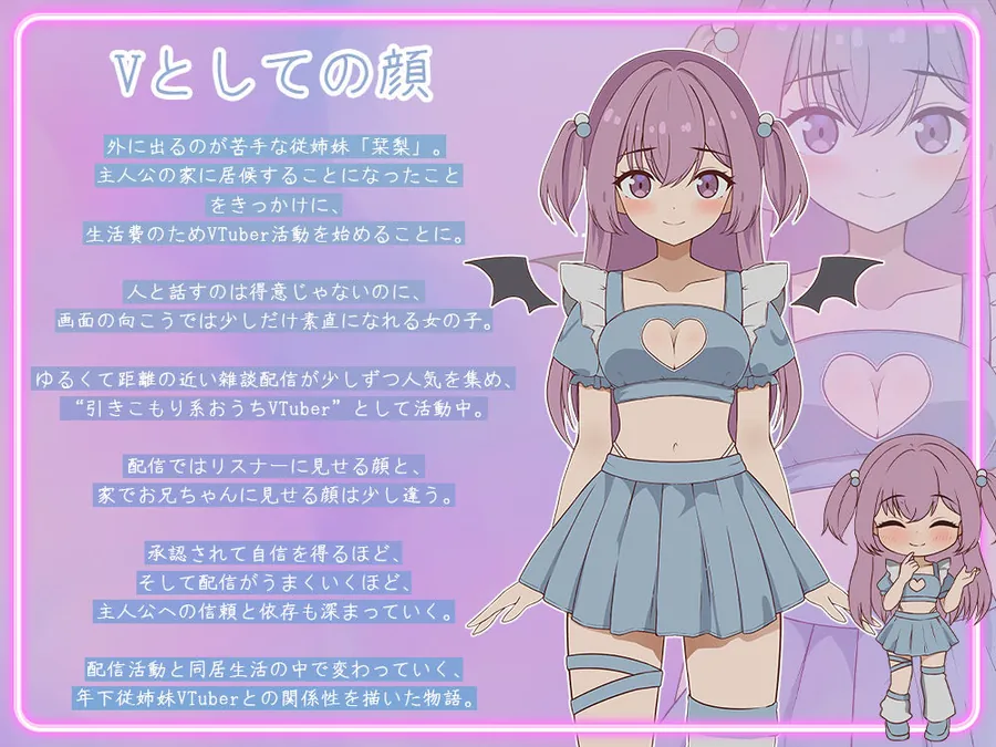 【無料エロ漫画・同人】突然同居した従姉妹はVTuberになるらしい-俺だけが知る秘密の素顔--2枚目