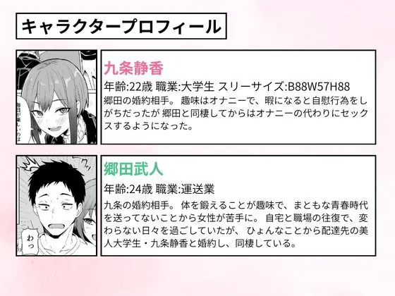 【無料エロ漫画・同人】配達員の俺が、配達先の美人JDと婚約したら性欲が強すぎて休めない件-1枚目